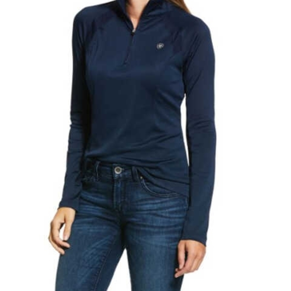Women's Navy Ariat Long Sleeve Top
